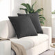 VidaXL coussins de canapé 2 pièces tissu corde gris foncé 80 x 80 cm