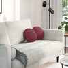 Vidaxx coussins d'assise 2 pcs vin rouge ø30 x 13 cm tissu