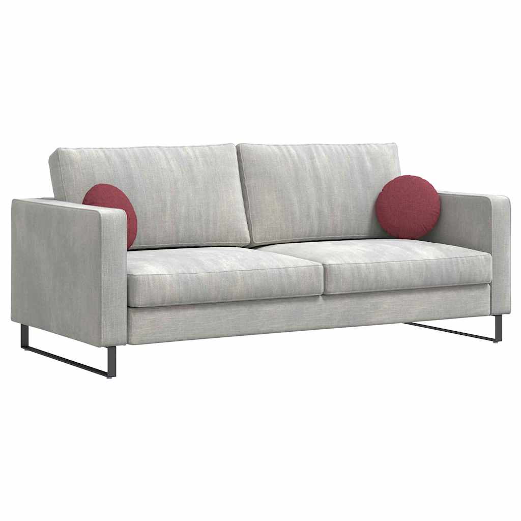 Vidaxx coussins d'assise 2 pcs vin rouge ø30 x 13 cm tissu