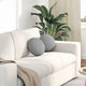 VidaXL coussins de siège 2 pcs gris nuage ø30 x 13 cm tissu