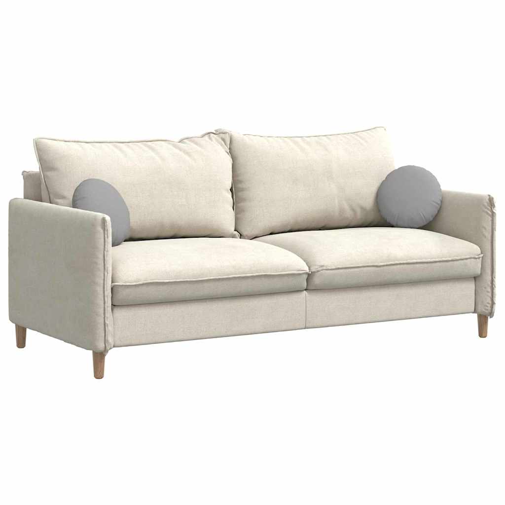 VidaXL coussins de siège 2 pcs gris nuage ø30 x 13 cm tissu