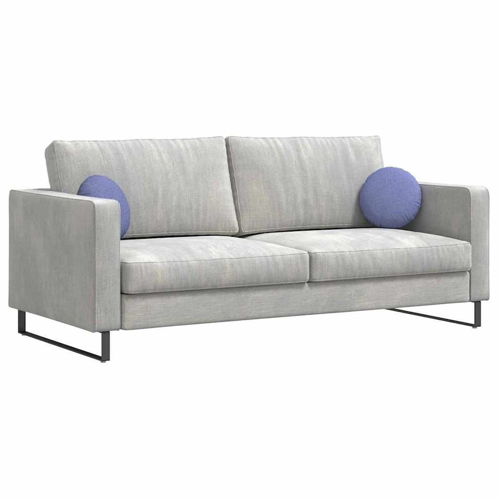 Vidaxx coussins de siège 2 pcs bleu jeans ø30 x 13 cm tissu