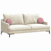 Vidaxx coussins d'assise 2 pièces rose ø 40 x 13 cm velours