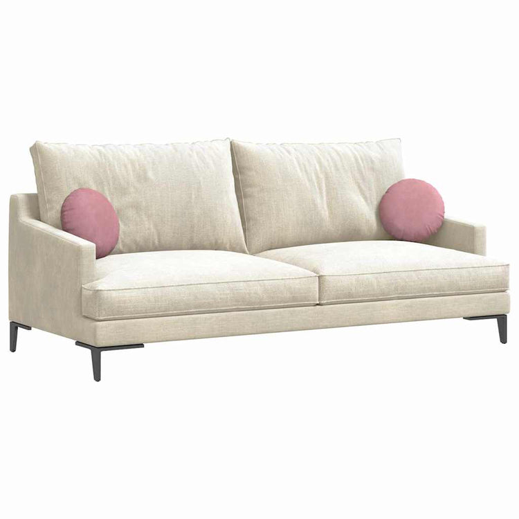Vidaxx coussins d'assise 2 pièces rose ø 40 x 13 cm velours