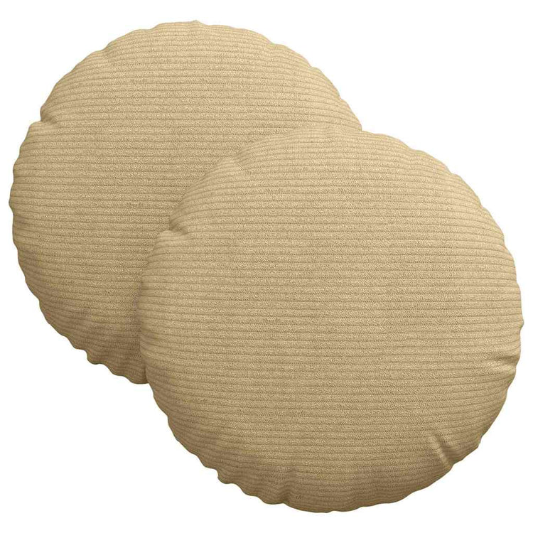 Vidaxx coussins d'assise 2 pcs gris vert ø 30 cm tissu coton