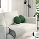 VidaXL coussins d'assise 2 pcs tissu coton vert foncé ø 30 cm