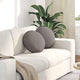 VidaXL coussins d'assise 2 pcs taupe ø40 x 13 cm tissu