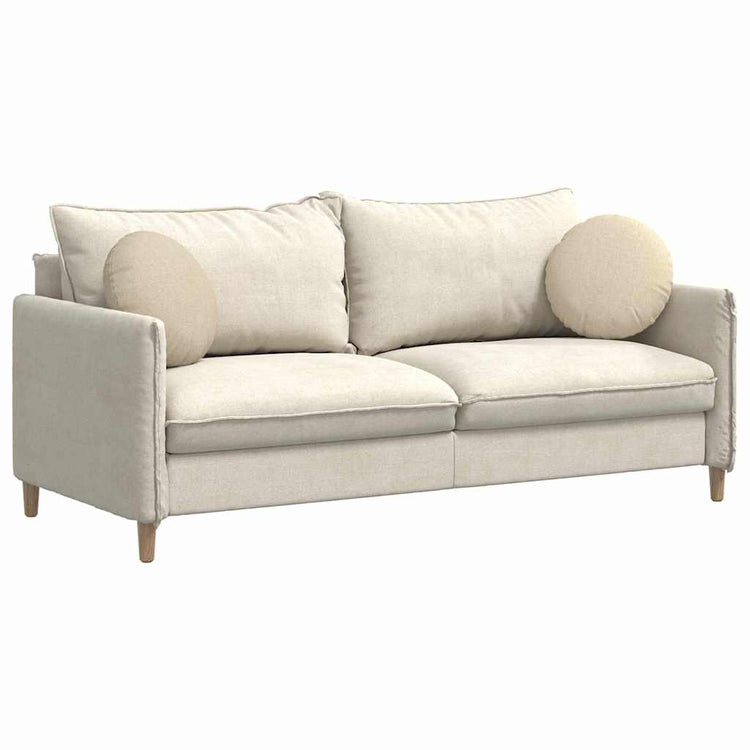 Vidaxx coussins d'assise 2 pcs crème ø40 x 13 cm tissu