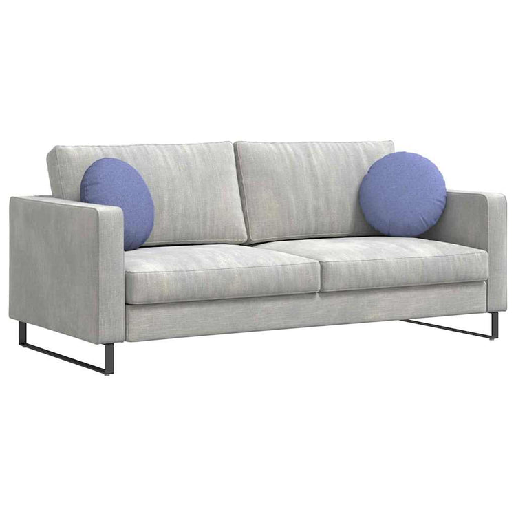 Vidaxx coussins d'assise 2 pcs bleu jeans ø40 x 13 cm tissu