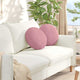 Vidaxx coussins d'assise 2 pièces rose ø 40 x 13 cm velours