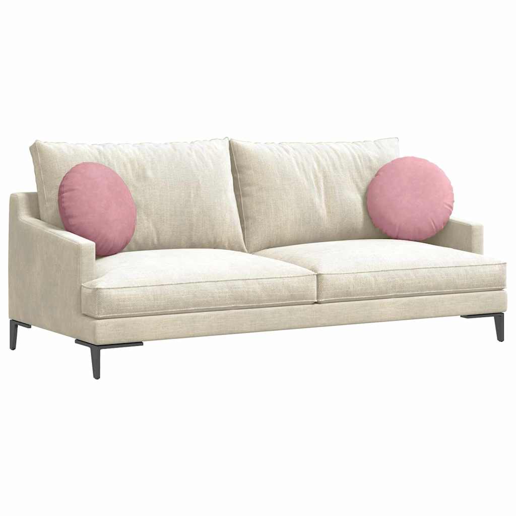 Vidaxx coussins d'assise 2 pièces rose ø 40 x 13 cm velours