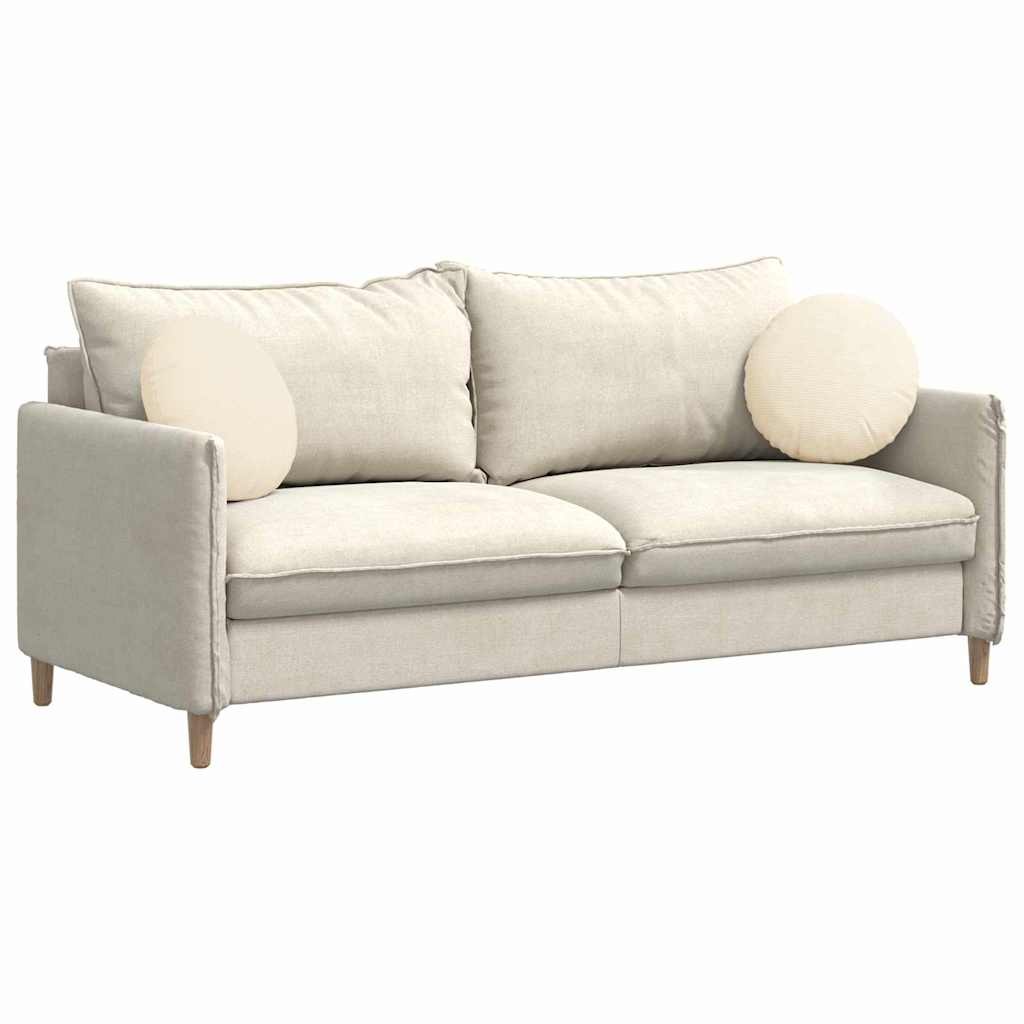 Vidaxx coussins d'assise 2 pcs crème ø 40 cm tissu coton