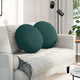 Vidaxx coussins d'assise 2 pcs tissu vert foncé ø50 x 19 cm