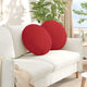 Vidaxx coussins d'assise 2 pcs rouge ø50 x 19 cm tissu