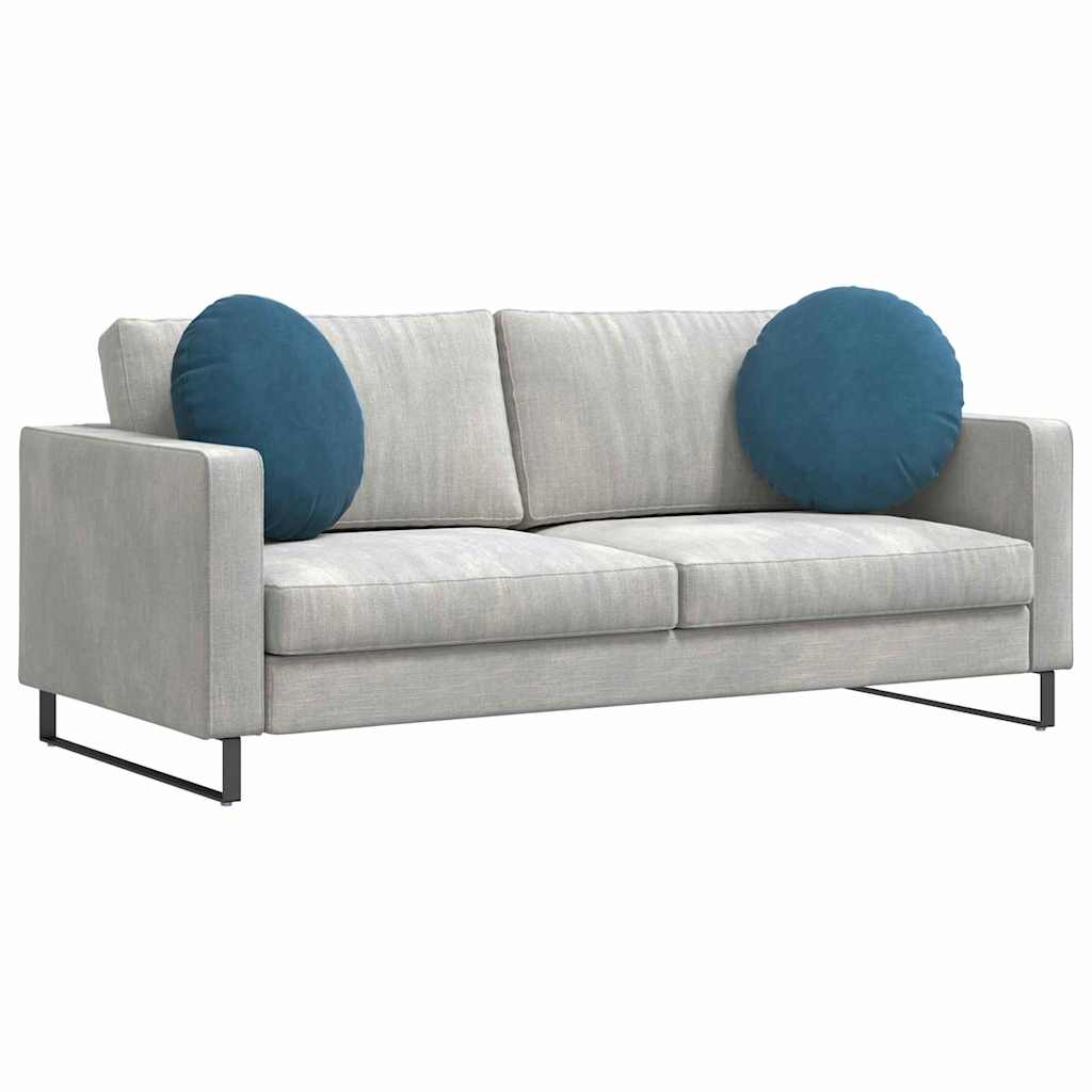 Vidaxx coussins d'assise 2 pièces bleu ø 40 x 13 cm velours