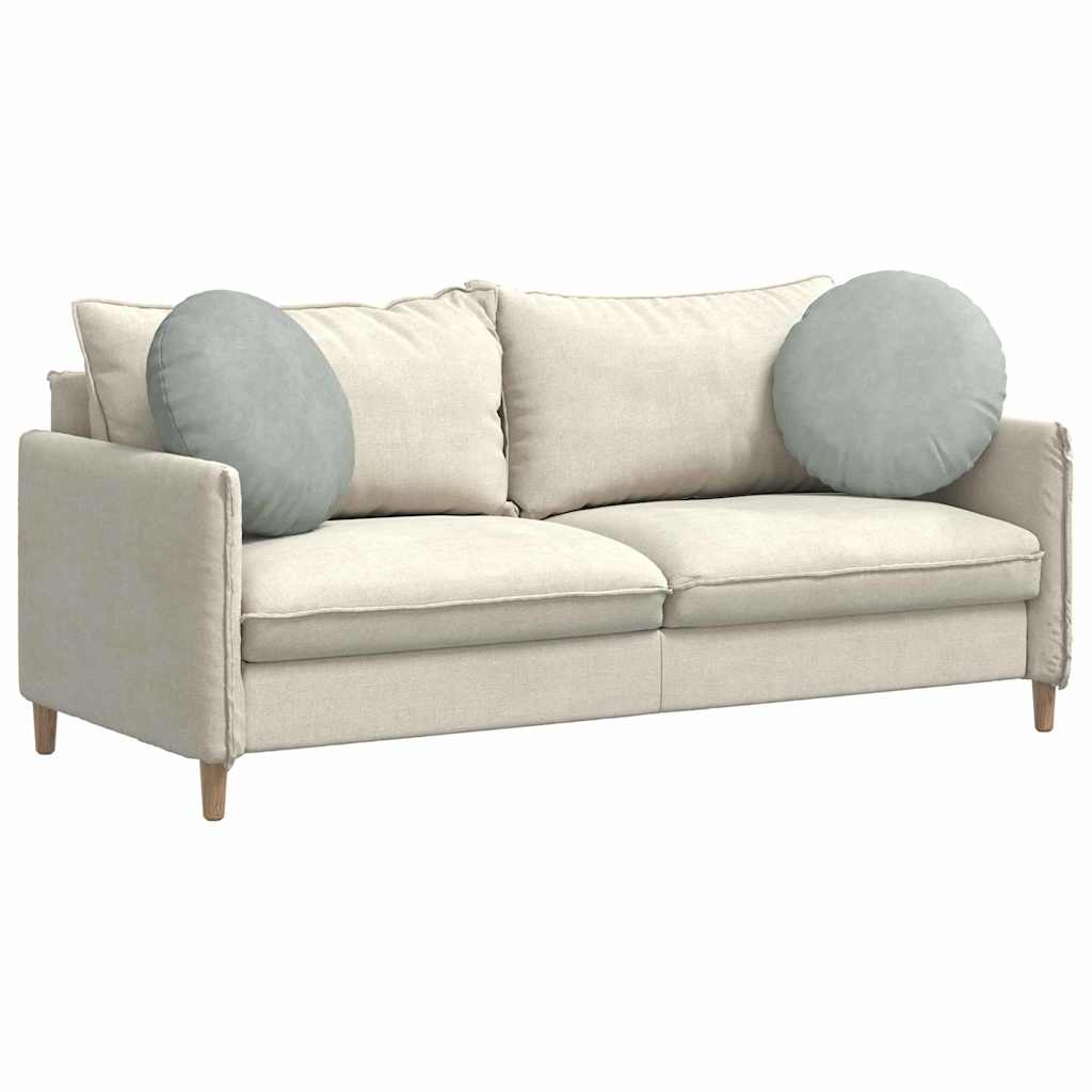 Vidaxx coussins d'assise 2 pièces gris clair ø 40 x 13 cm velours