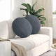 Vidaxx coussins d'assise 2 pièces gris foncé ø 40 x 13 cm velours