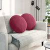 Vidaxx coussins d'assise 2 pièces rouge vin ø 40 x 13 cm velours