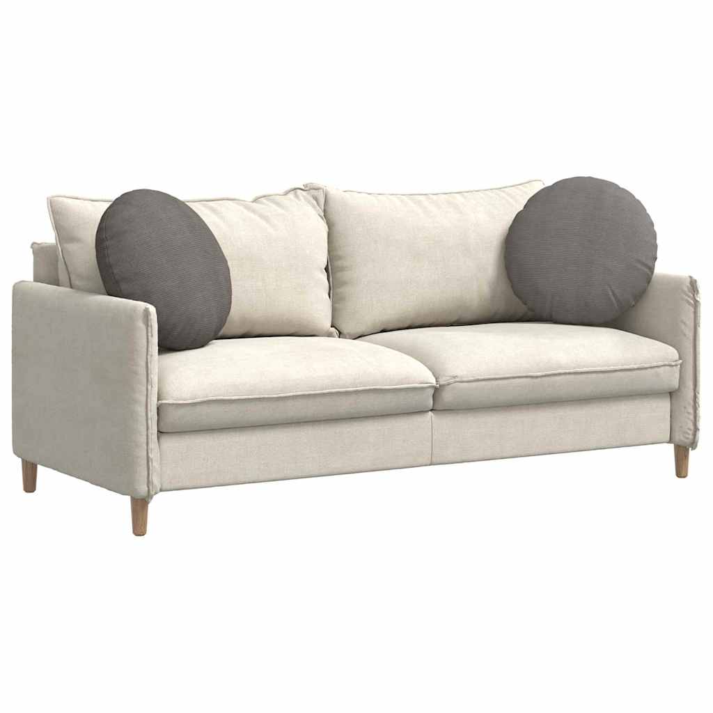 VidaXL coussins d'assise 2 pcs gris clair ø 50 cm tissu en coton