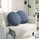 Vidaxx coussins d'assise 2 pcs bleu ø 50 cm tissu coton