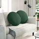 VidaXL coussins d'assise 2 pcs tissu coton vert foncé ø 50 cm