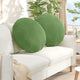 Vidaxx coussins d'assise 2 pièces vert clair ø 40 x 13 cm velours