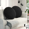 Vidaxx coussins d'assise 2 pièces noir ø 40 x 13 cm velours