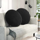 Vidaxx coussins d'assise 2 pièces noir ø 40 x 13 cm velours