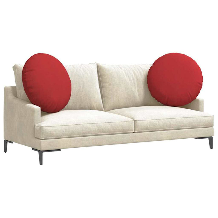 Vidaxx coussins d'assise 2 pcs rouge ø80 x 29 cm tissu