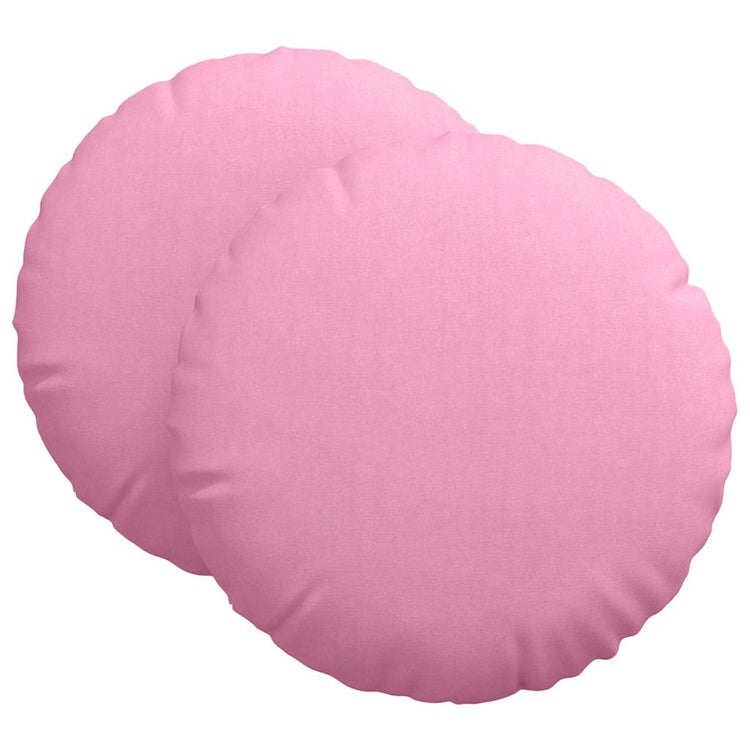 Vidaxx coussins d'assise 2 pcs rose ø80 x 29 cm tissu