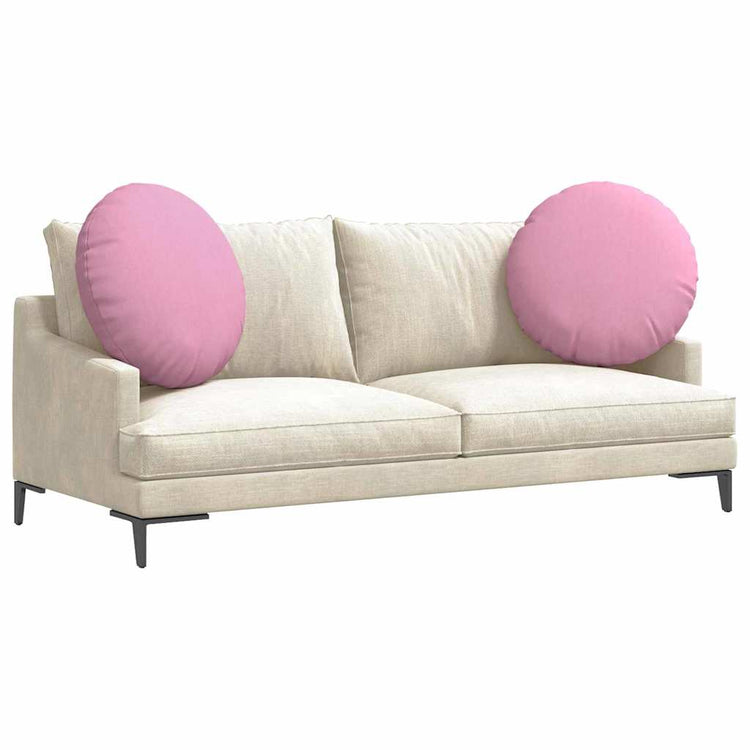 Vidaxx coussins d'assise 2 pcs rose ø80 x 29 cm tissu