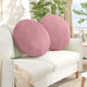 Vidaxx coussins de siège 2 pcs rose ø 80 x 29 cm velours