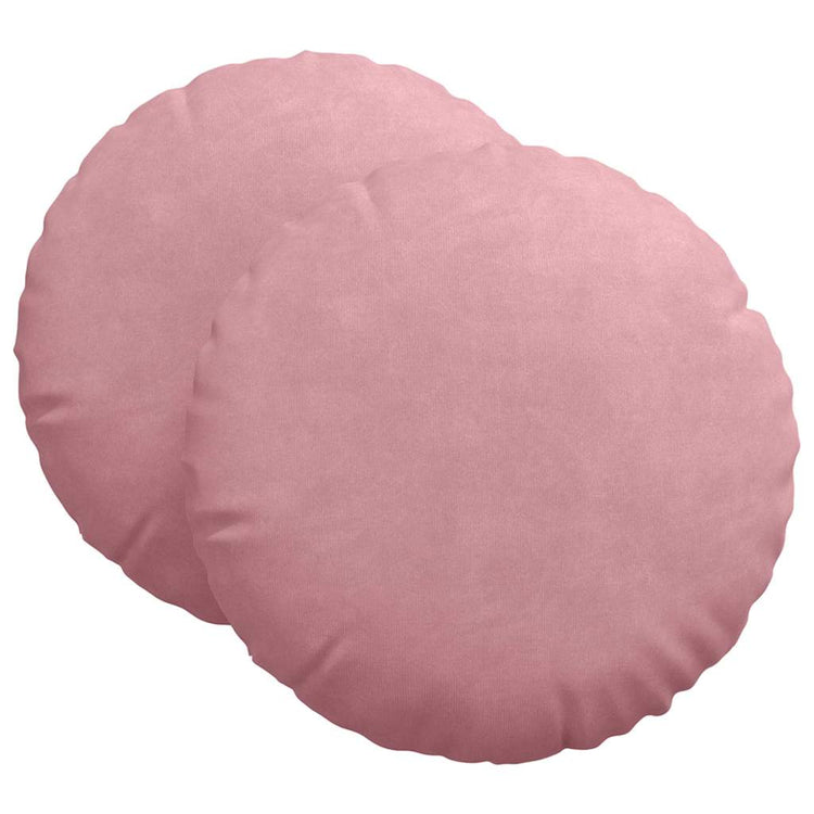 Vidaxx coussins de siège 2 pcs rose ø 80 x 29 cm velours