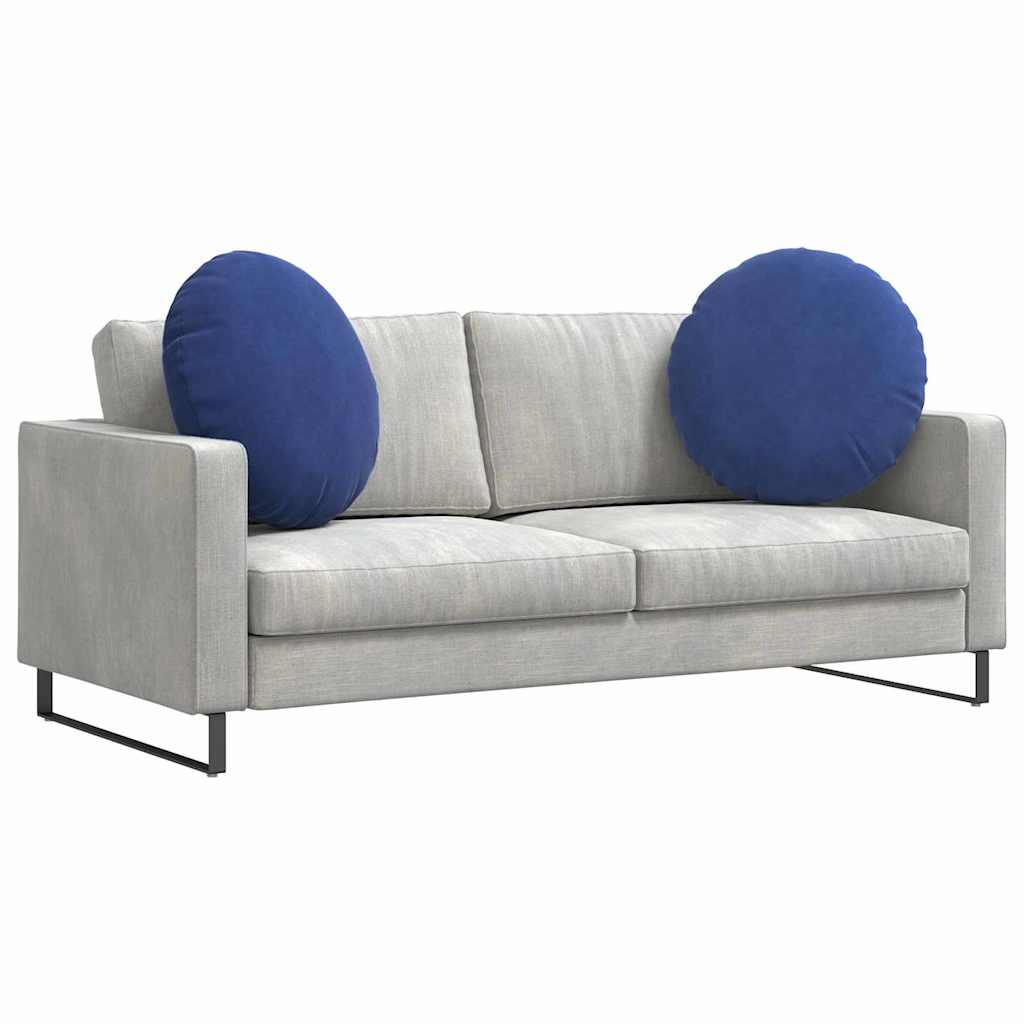 Vidaxx coussins de siège 2 pièces bleu police ø 40 x 13 cm velours