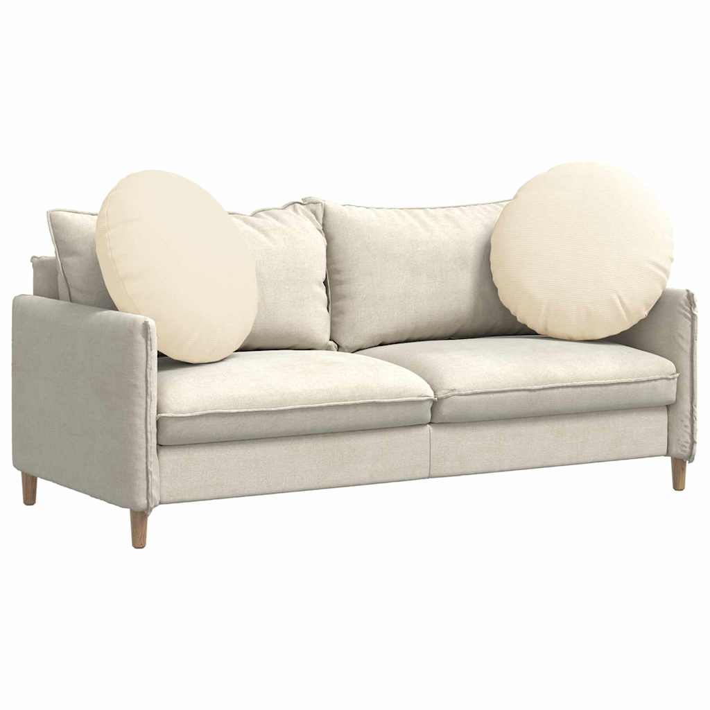 Vidaxx coussins d'assise 2 pcs crème ø 80 cm tissu coton