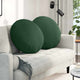 VidaXL coussins d'assise 2 pcs tissu coton vert foncé ø 80 cm