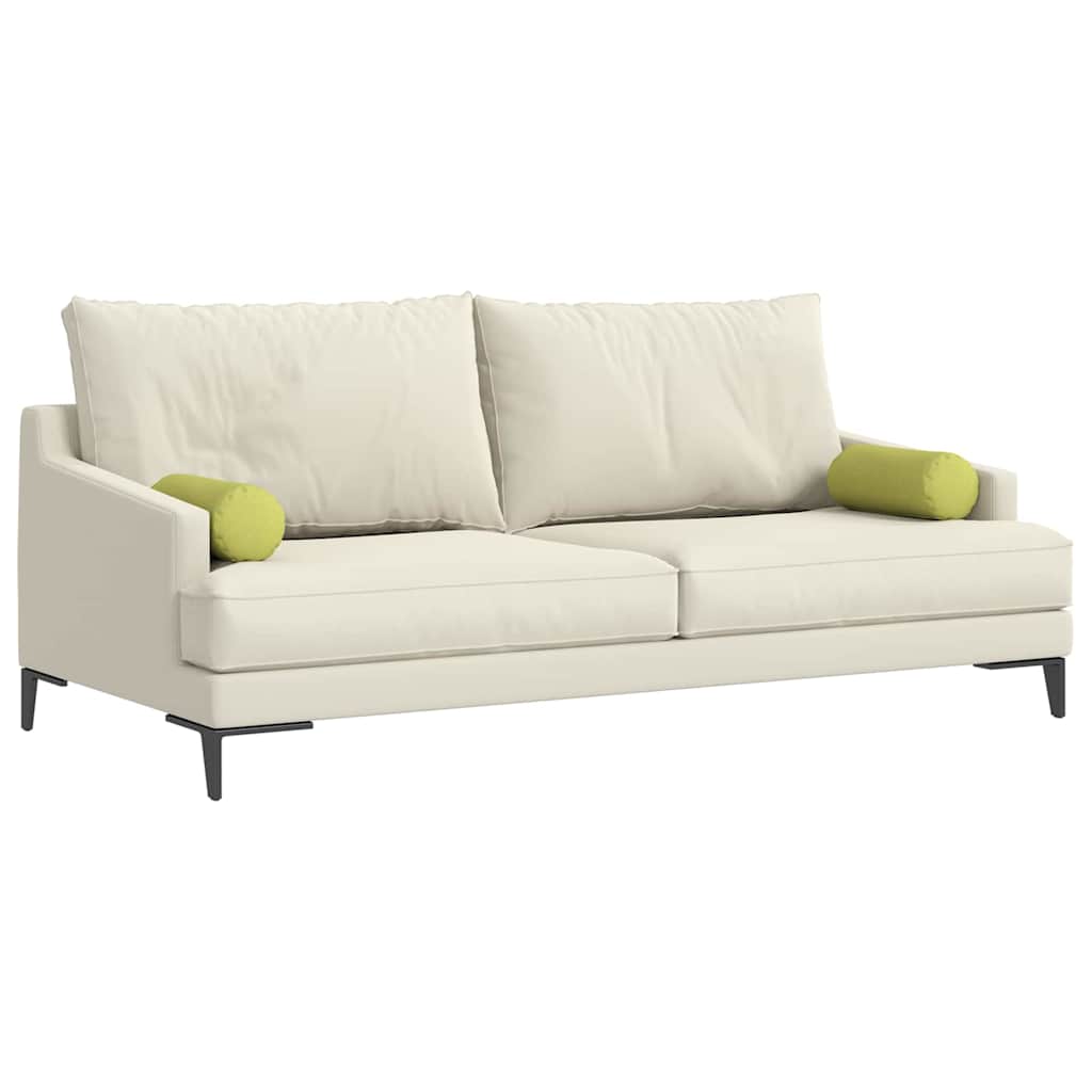VidaXL traversins 2 pièces tissu vert clair ø 15 x 40 cm
