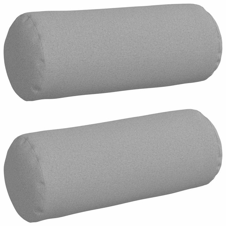 VidaXL traversins 2 pièces gris nuage ø 15 x 40 cm tissu