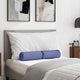VidaXL traversins 2 pièces bleu jeans ø 15 x 40 cm tissu