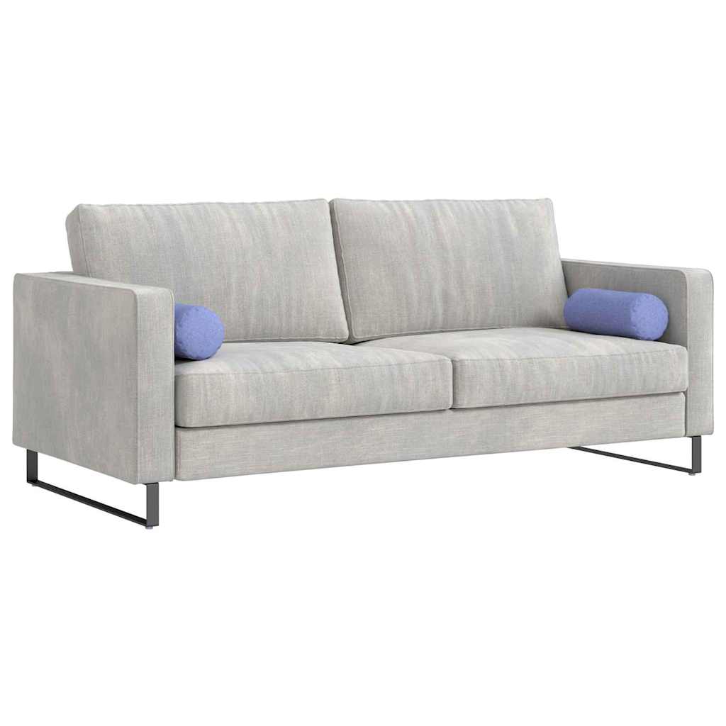 VidaXL traversins 2 pièces bleu jeans ø 15 x 40 cm tissu