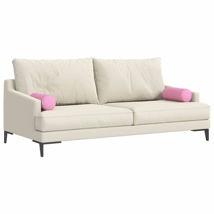 VidaXL traversins 2 pièces rose ø 15 x 40 cm tissu