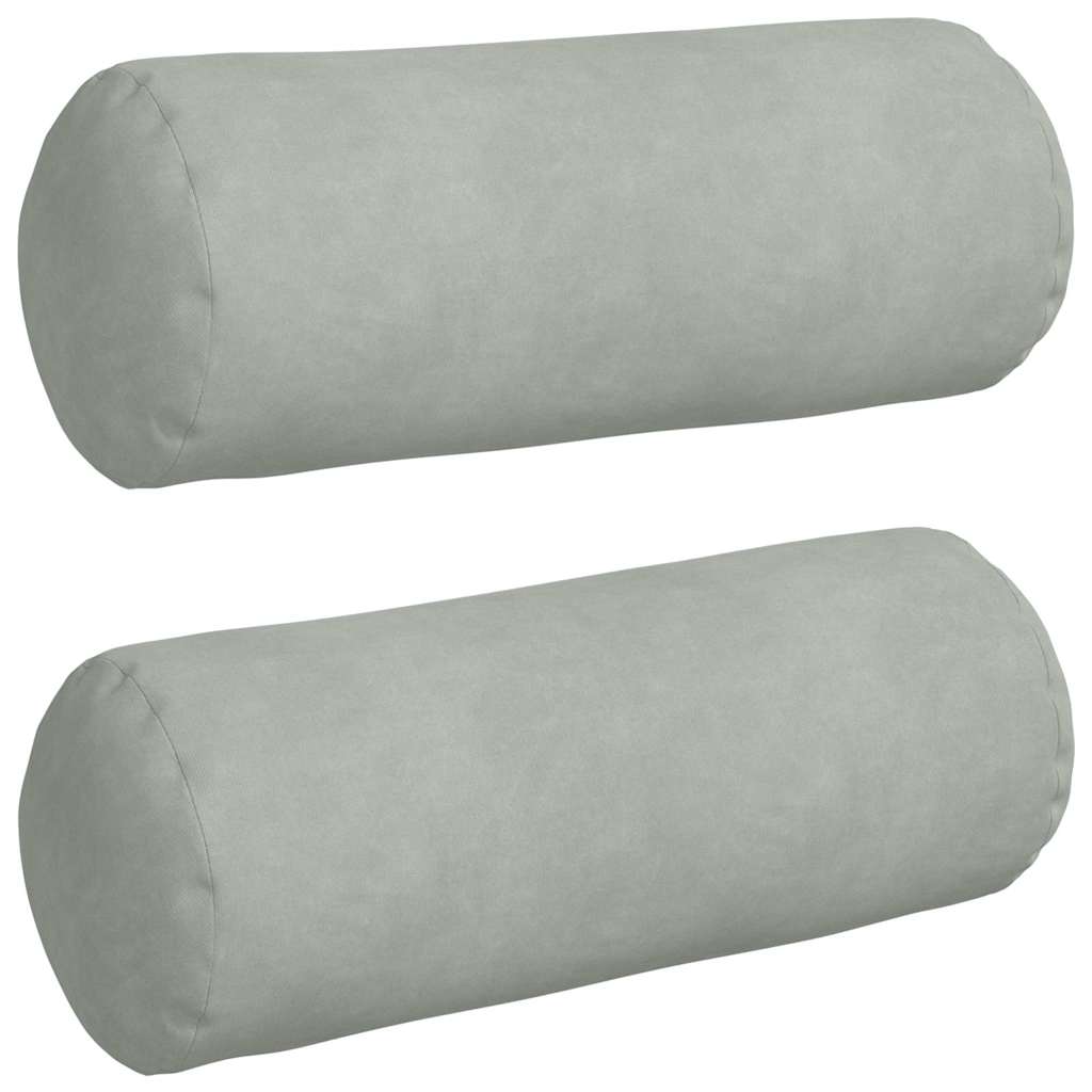 VidaXL traversins 2 pièces tissu corde gris clair ø 15 x 40 cm
