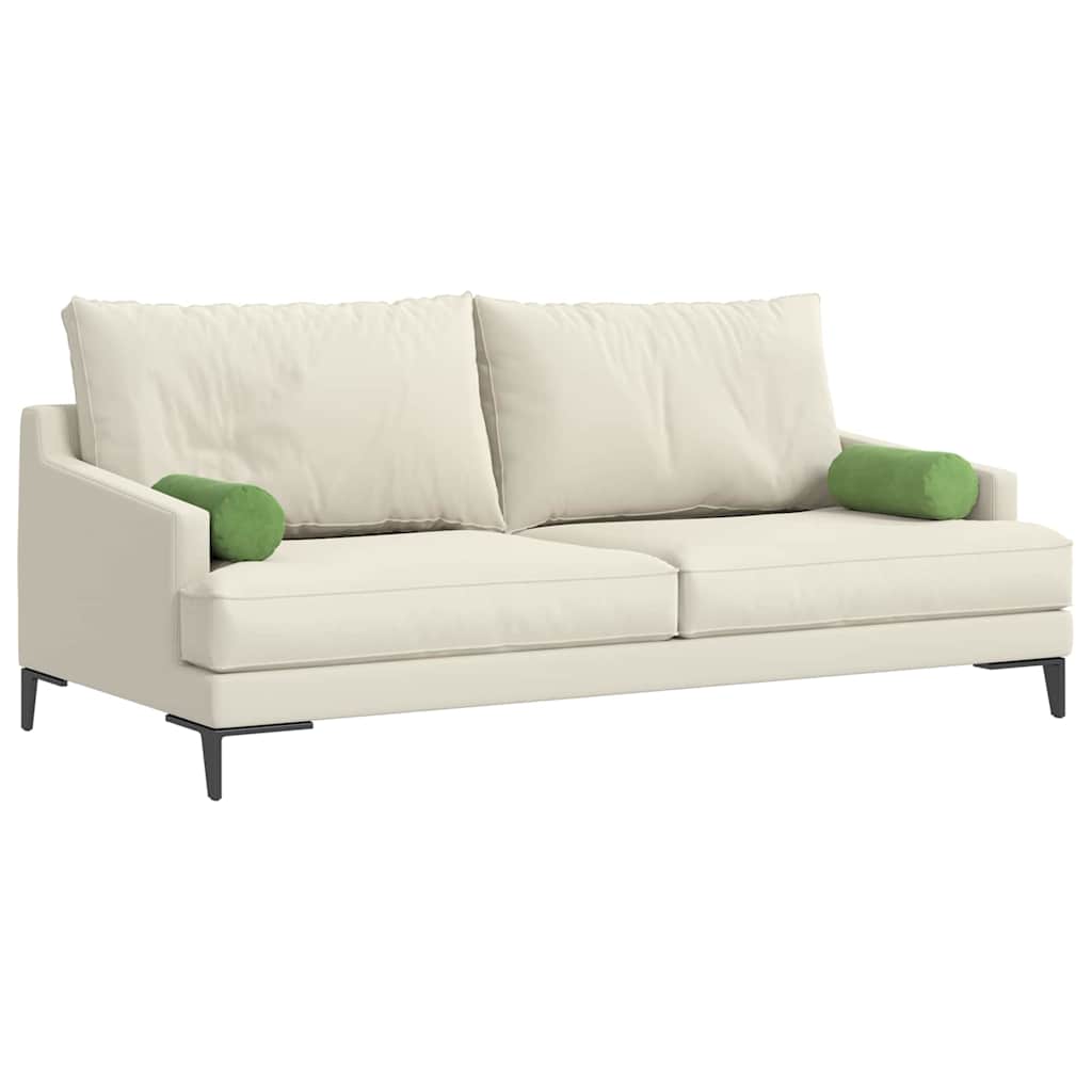 VidaXL traversins 2 pièces tissu corde vert clair ø 15 x 40 cm