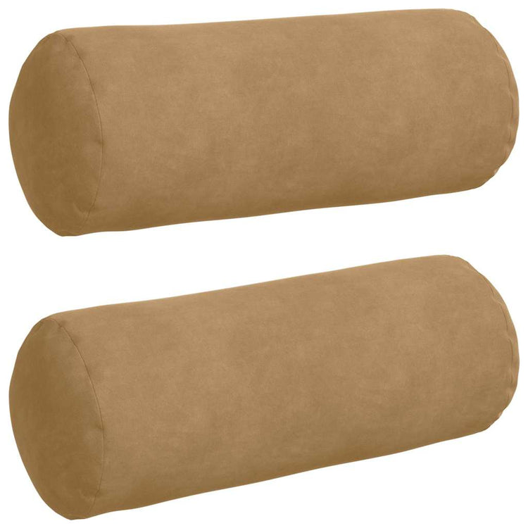 Vidaxx traversins 2 pièces marron ø 15 x 40 cm tissu corde