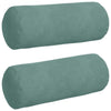 VidaXL traversins 2 pièces vert d'eau ø 15 x 40 cm tissu corde