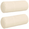 VidaXL traversins 2 pièces crème ø 15 x 40 cm tissu corde