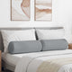 VidaXL traversins 2 pièces tissu gris clair ø 25 x 70 cm