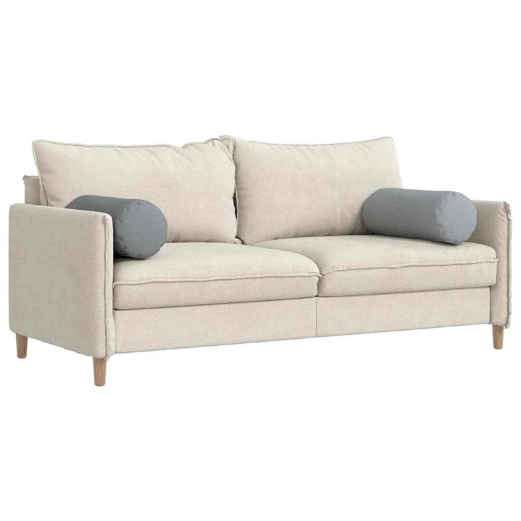 VidaXL traversins 2 pièces tissu gris clair ø 25 x 70 cm