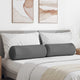 VidaXL traversins 2 pièces tissu gris foncé ø 25 x 70 cm