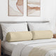 VidaXL traversins 2 pièces crème ø 25 x 70 cm tissu